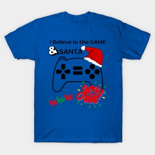 I Believe is the Game and Santa T-Shirt